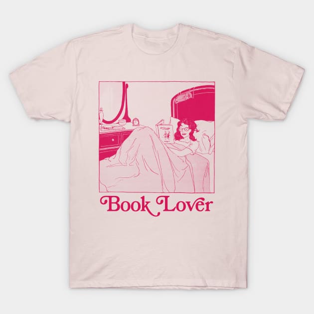 Book Lover - Aesthetic Retro Design T-Shirt by DankFutura